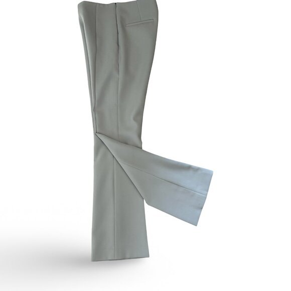 ZARA | High-Waisted Flared Pants – Neutral Dove Grey (XS) - Picture 5 of 6